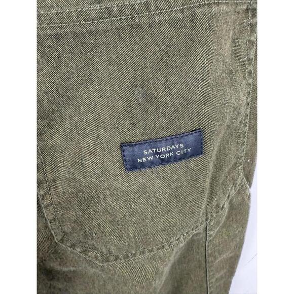 Saturdays New York City Brushed Cotton Carpenter Pant Olive Green 34x30 - Picture 3 of 8